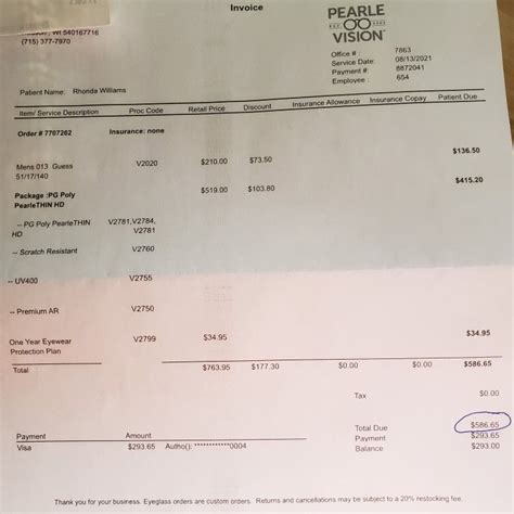 payment plan for prescription glasses